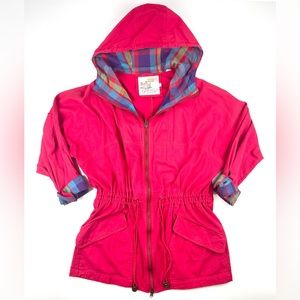 Rare Vintage Red London Club Jacket Size Medium